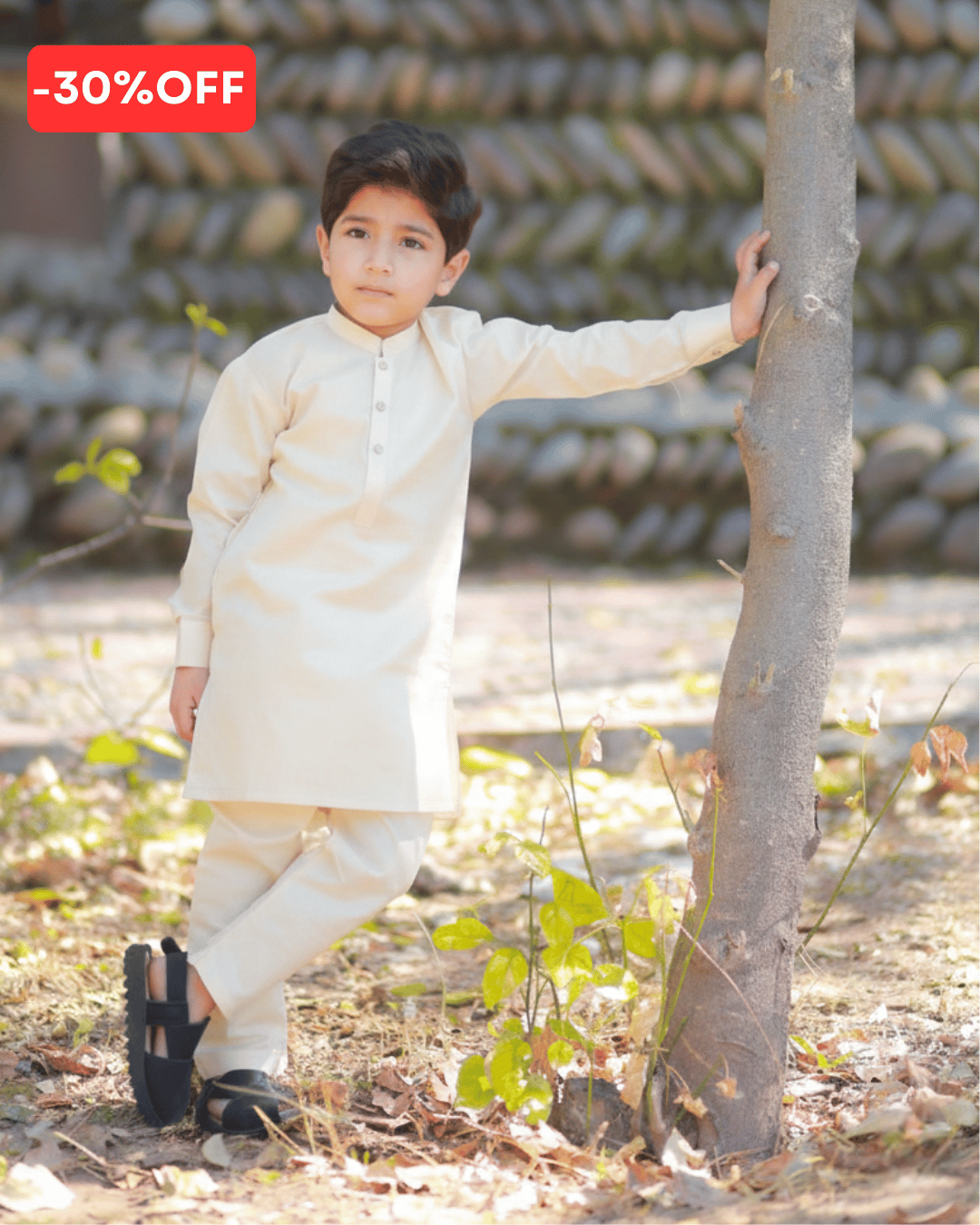 Classic Cream Cotton Kurta Pajama – Cotton Fabric – Soft Comfort
