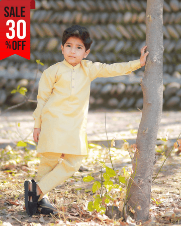 Lemon Boys Shalwar Kameez – Cotton Fabric – Soft Comfort – Pakistani Kids Wear