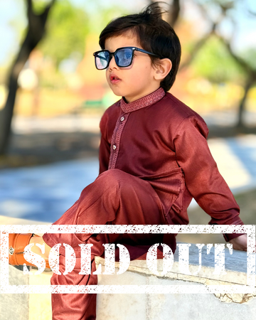 MEHROON BOYS SHALWAR KAMEEZ - BOYS WEAR
