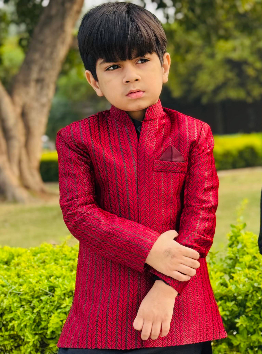 Gown Style Mehroon Prince Coat